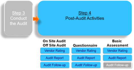 audit software vendors post-audit activities