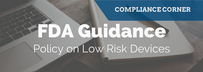 FDA Guidance on Low Risk Devices