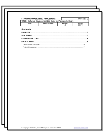 COTS SDLC SOP