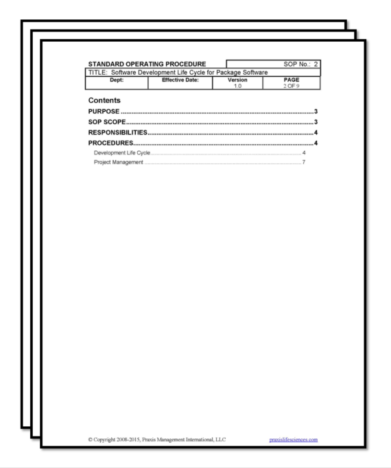 COTS SDLC SOP