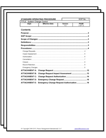 change control SOP