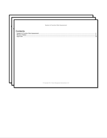 validation template, computer system risk assessment