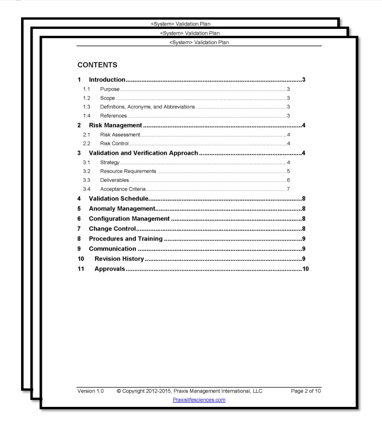 Software Validation Template